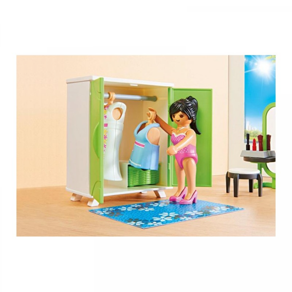 Coffre à Jouets Playmobil Maison Moderne - Référence R2122, Bleu, Occasion, Univers Playmobil