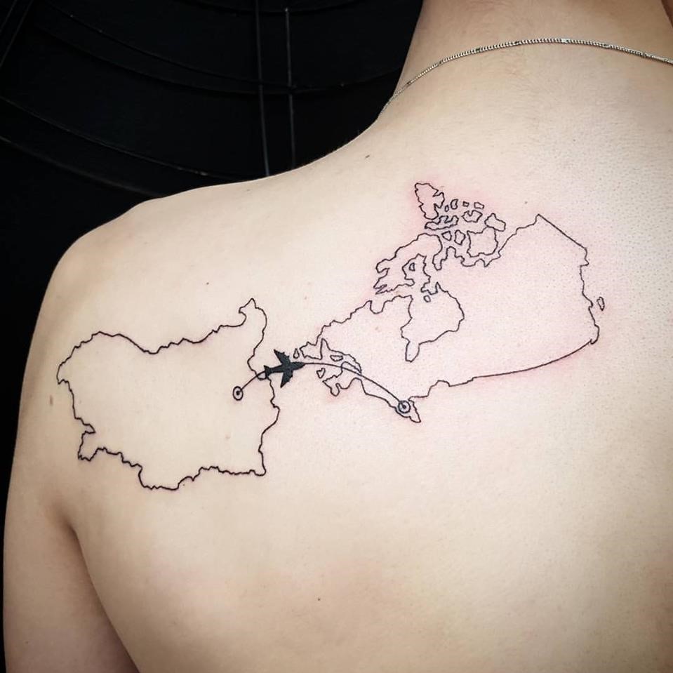 Les tatouages de la carte du monde sont fantastiques s’ils sont représentés correctement.