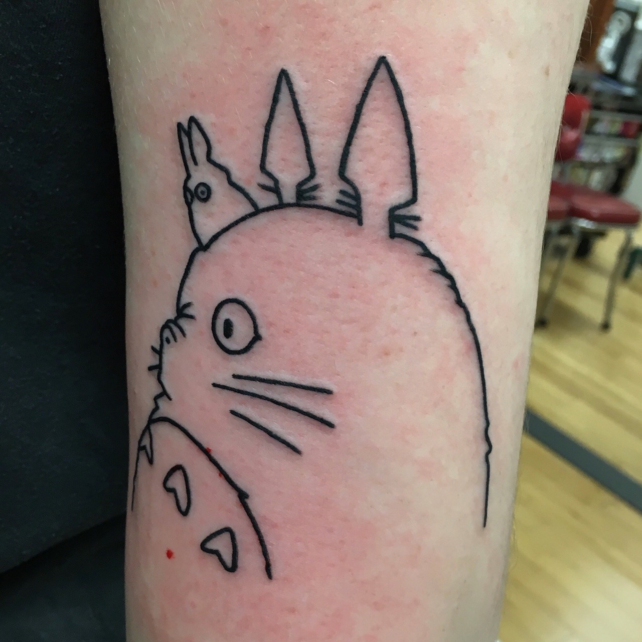 Totoro tattoo à l'ancienne