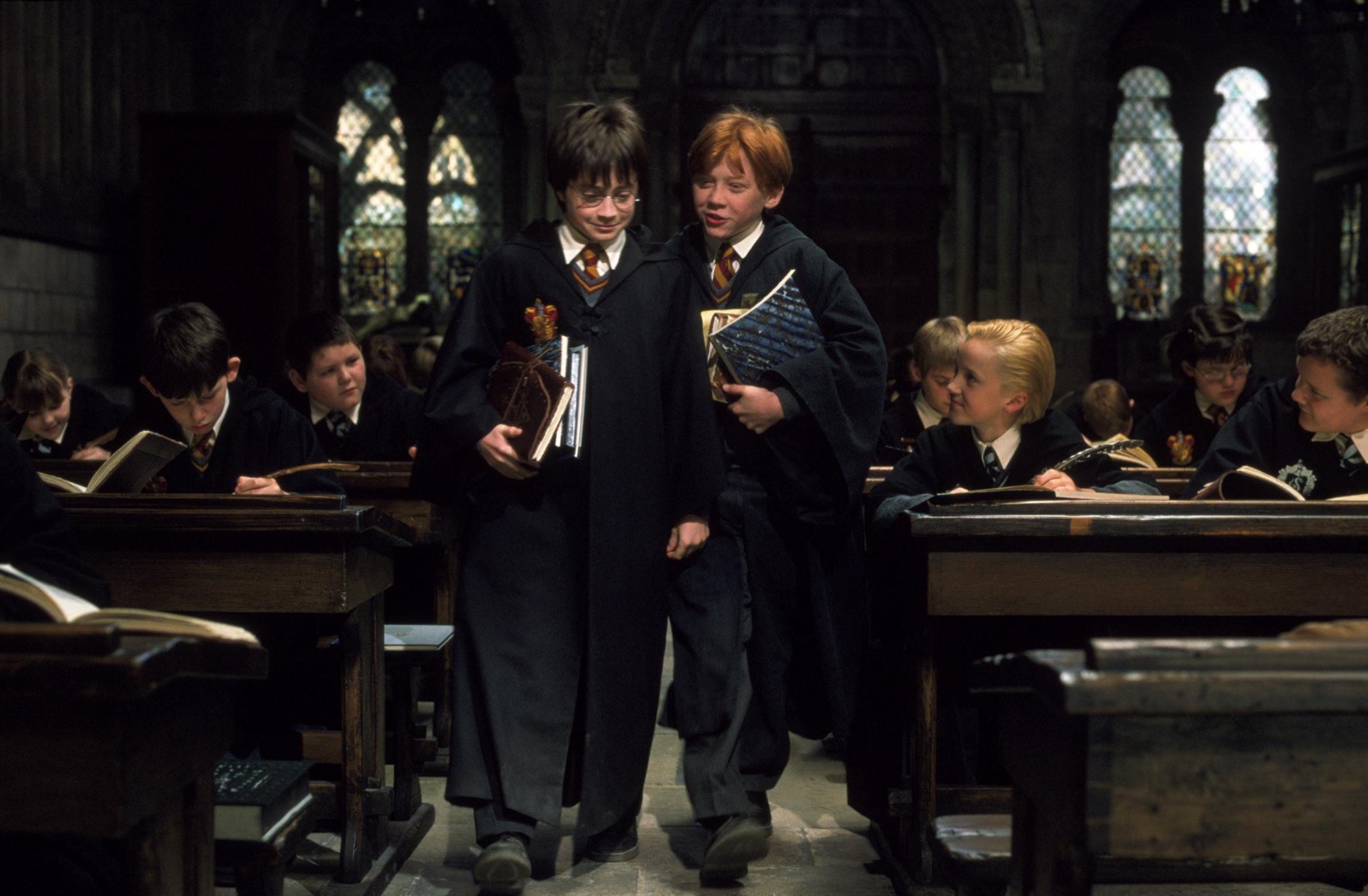 Harry Potter à l'école des sorciers.
