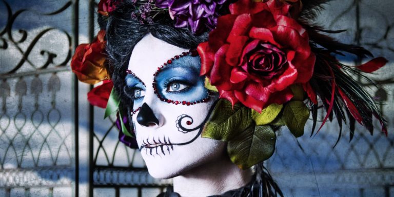 101 propositions d'Halloween différents: maquillage tête de mort