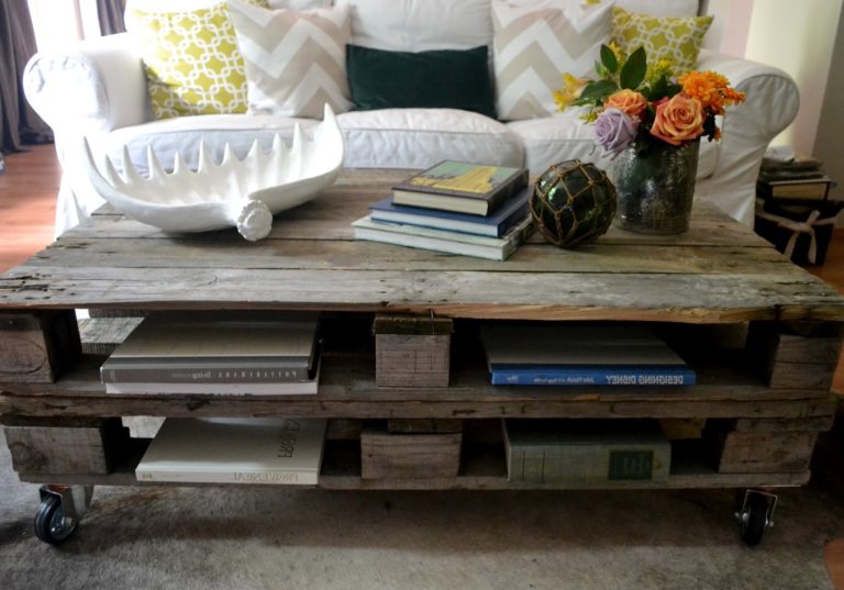 Table Basse En Palette Diy En Tapes Simples Diy Mobilier Zenidees