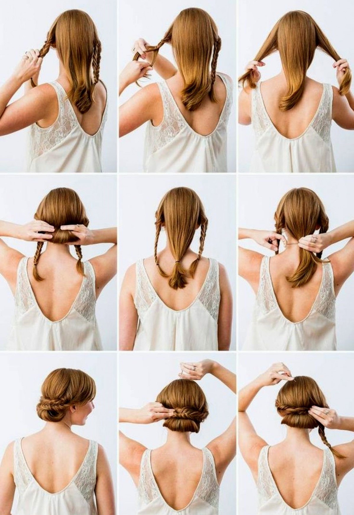 Chignon élégant en quelques étapes.