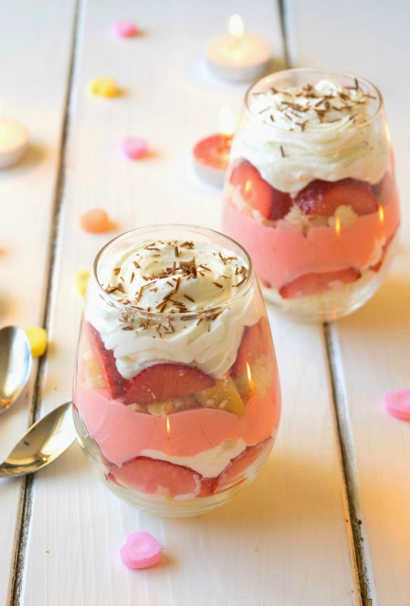 Délicieux dessert aux fraises.