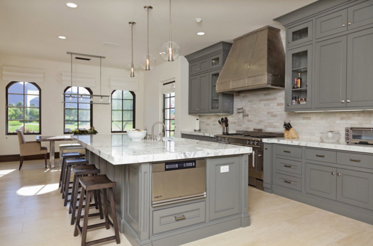 60+ idées de cuisine blanche et un plan de travail en gris - Cuisine