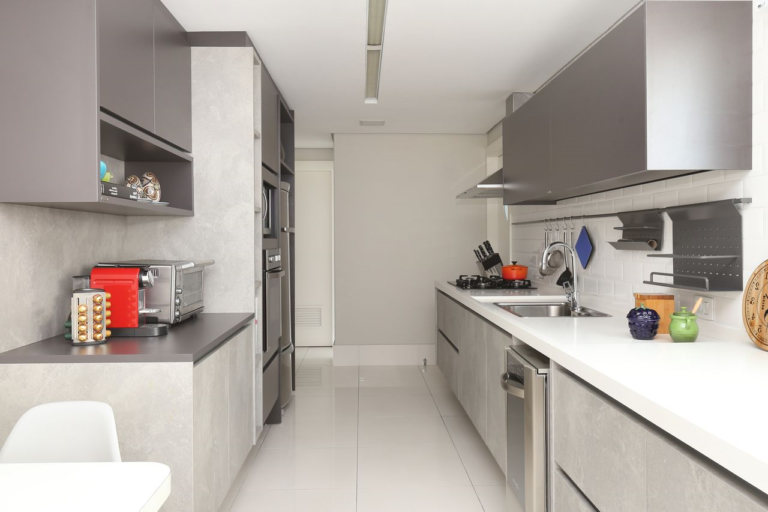 60+ idées de cuisine blanche et un plan de travail en gris - Cuisine