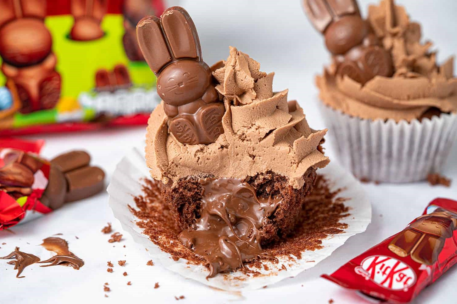 Recettes de Pâques: mini gâteaux au chocolat.