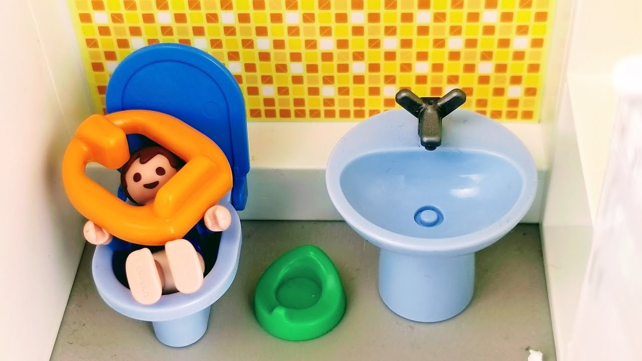 Salle de bains Playmobil.
