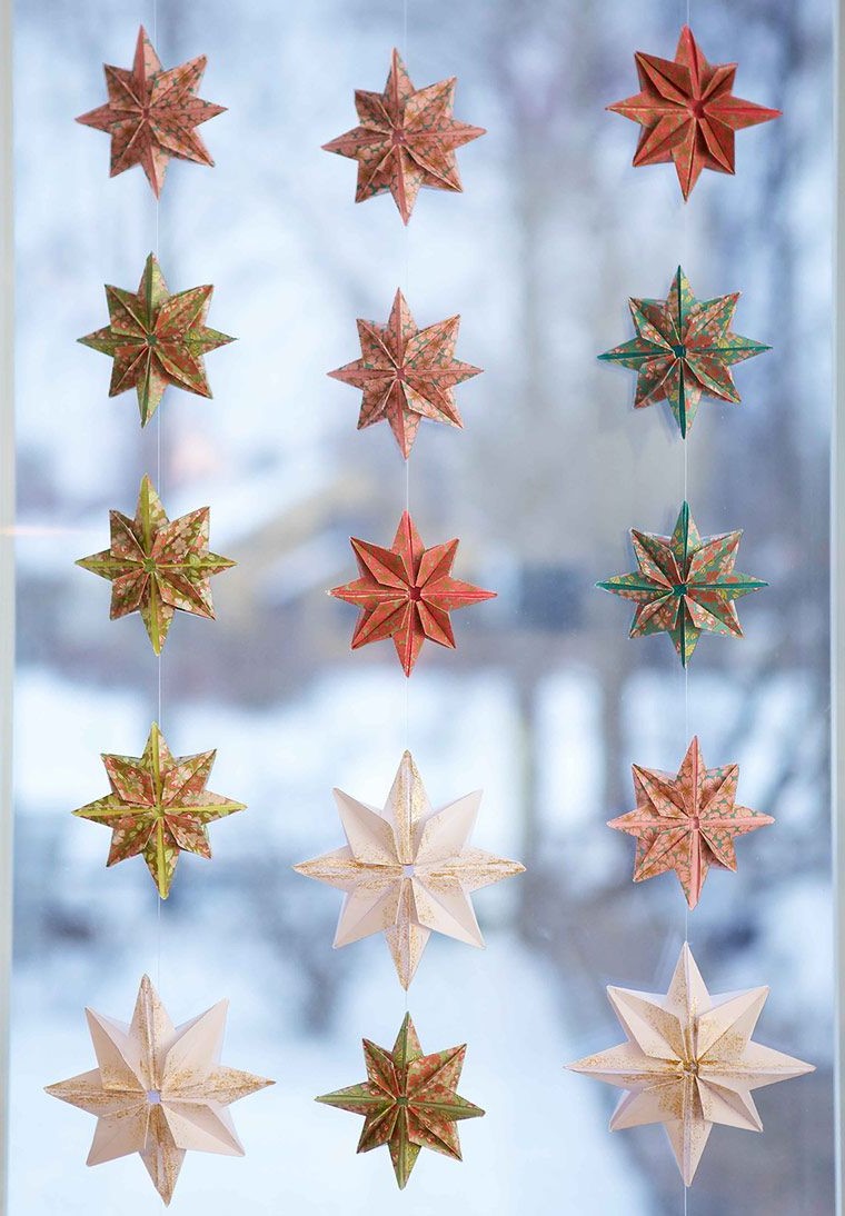Étoile en origami facile.