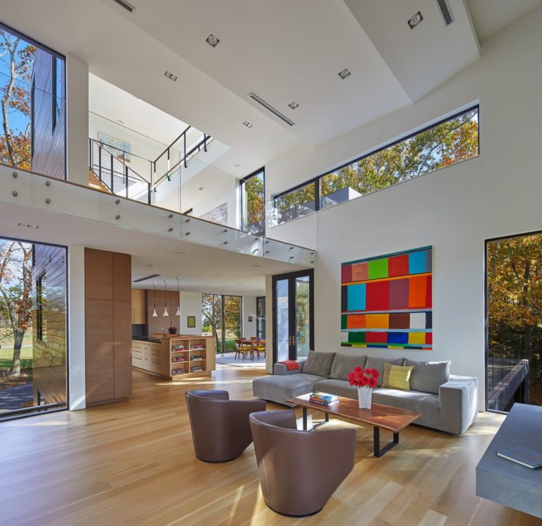 Des idées pour un salon mezzanine