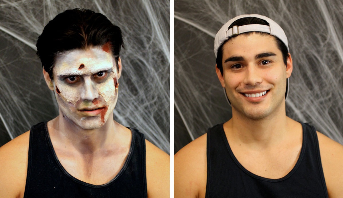 Maquillage zombie.