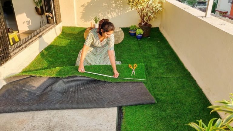 Installer un gazon synthetique sur une dalle en béton | Zenidées.com