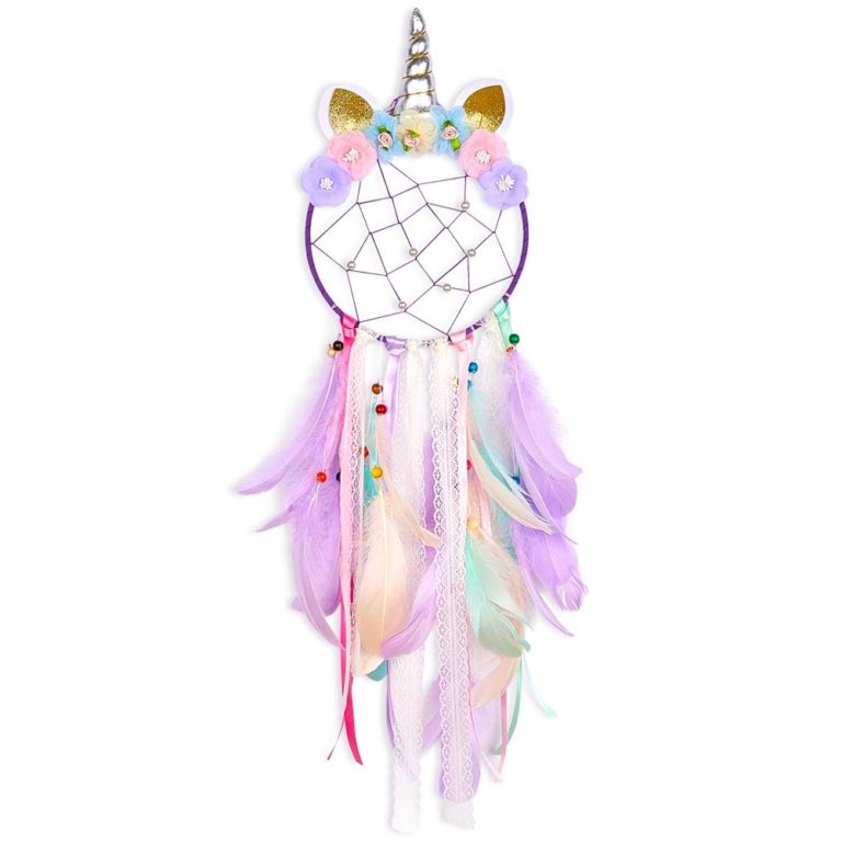 Lena 42700 Kit Bricolage Dreamcatcher Flamingo - 56 Pièces Pour Enfants Dès 6 Ans