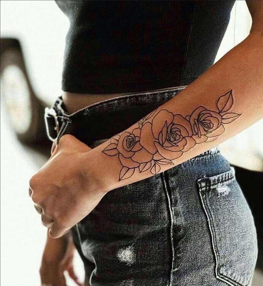 Tatouage avant-bras pour femme.