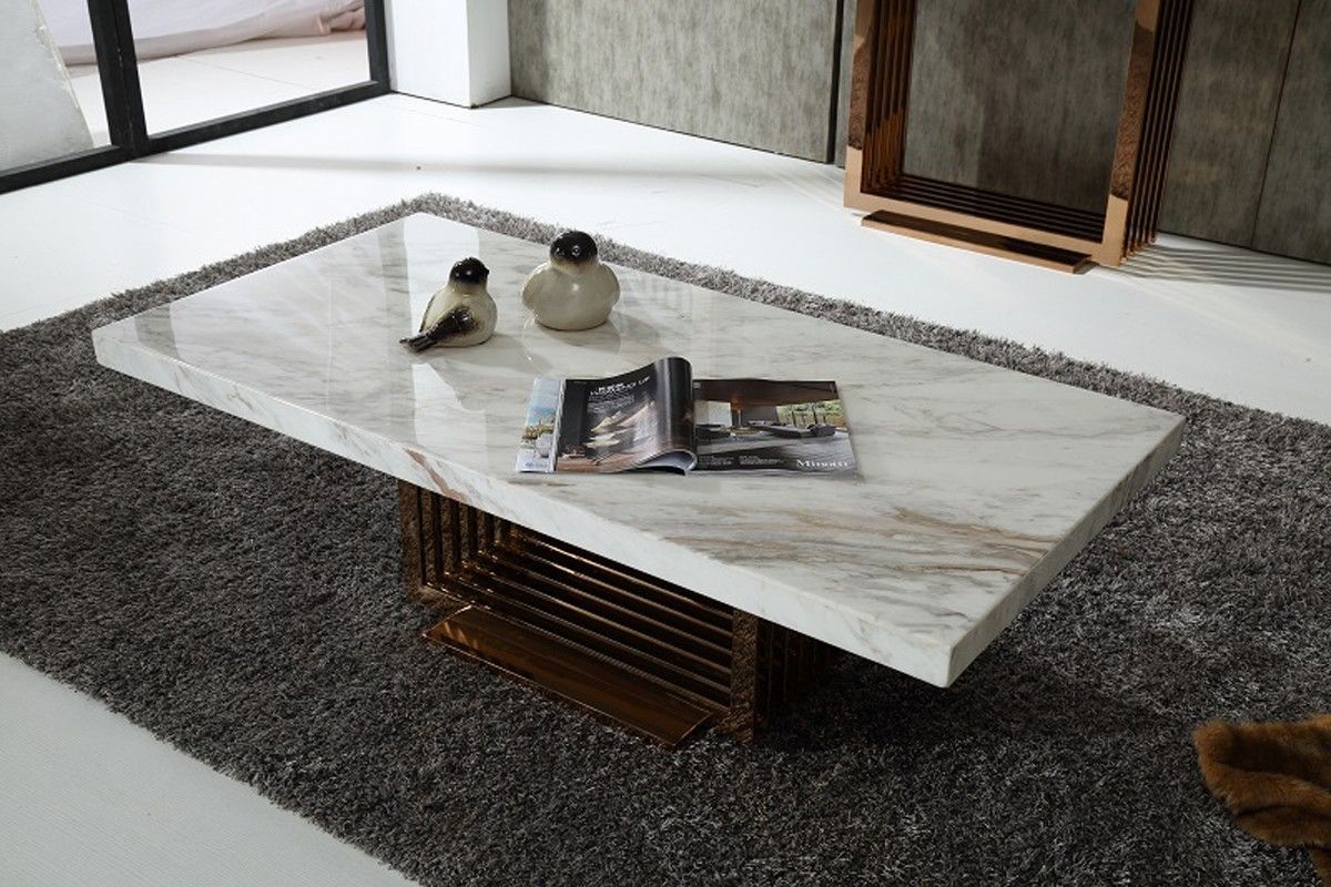 Table basse en marbre.